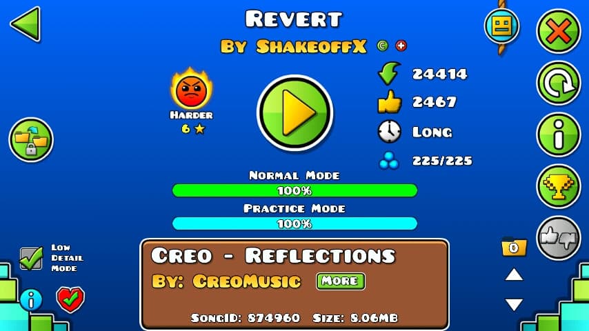 Revert 100%; By ShakeoffX; (Difficoltà: Harder 6?); (Grado: Epic)