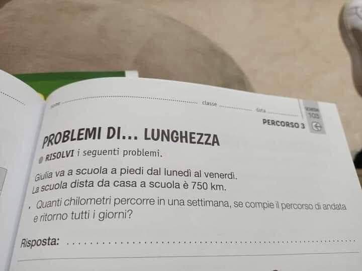 Quanti km non lo so ma sò che giulia ha due polpacci da dio