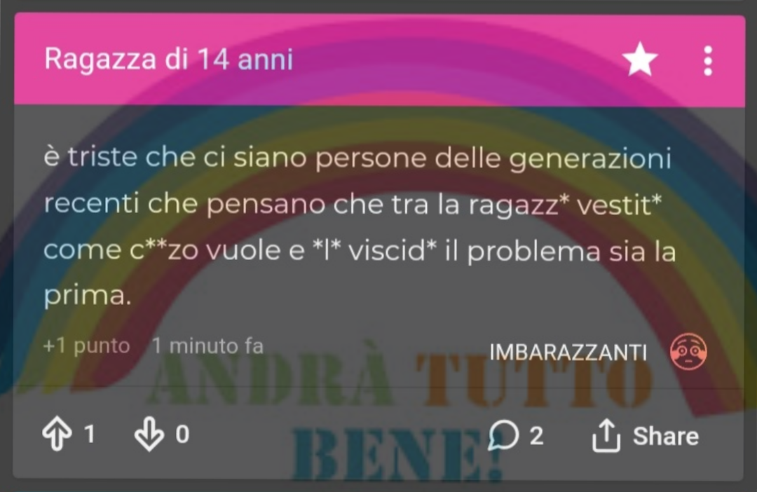 Se in un mondo utopistico si iniziasse davvero a parlare così, quello sarebbe l'inizio della mia vita da boomer che non riesce ad accettare i cambiamenti.