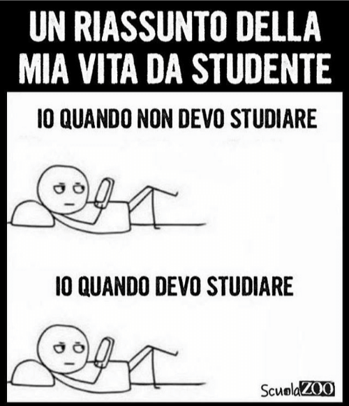 Tutto il pomeriggio che cerco di studiare mortacci 