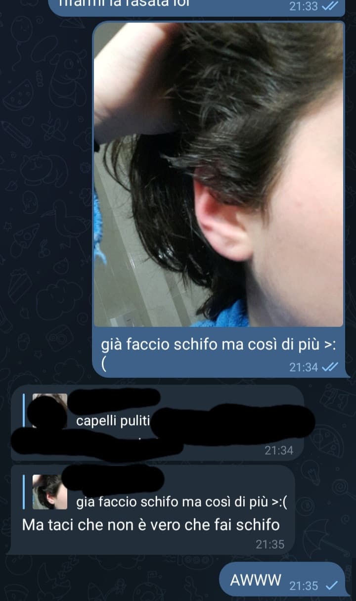 ha detto ad una donna di tacere, che schifo (si sarà anche cringe ma allo stesso tempo awww mo sbocco arcobaleni)