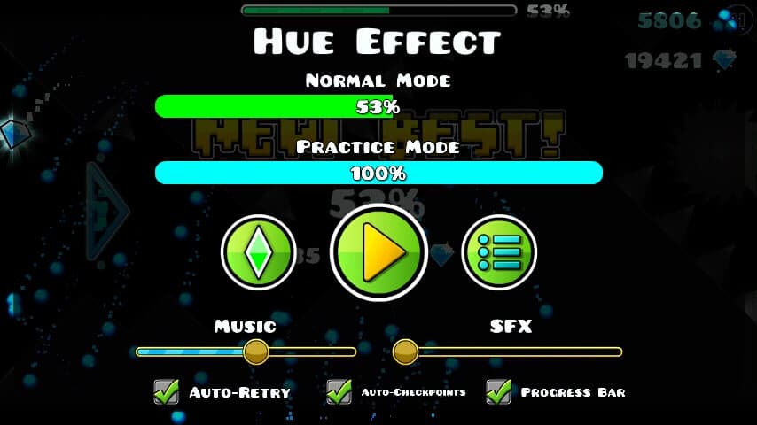 Hue Effect 53%; (Weekly Demon); (Progress #1)