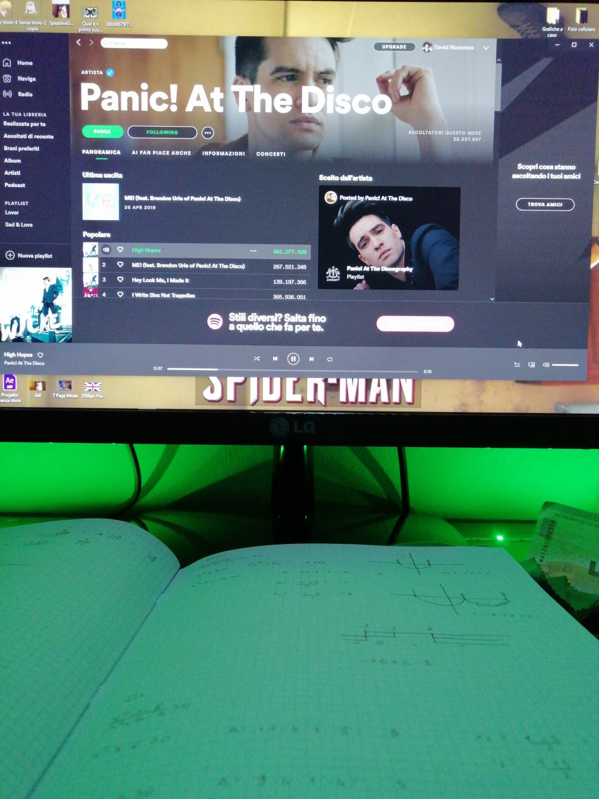 Matematica + Panic! At The Disco, nice thing