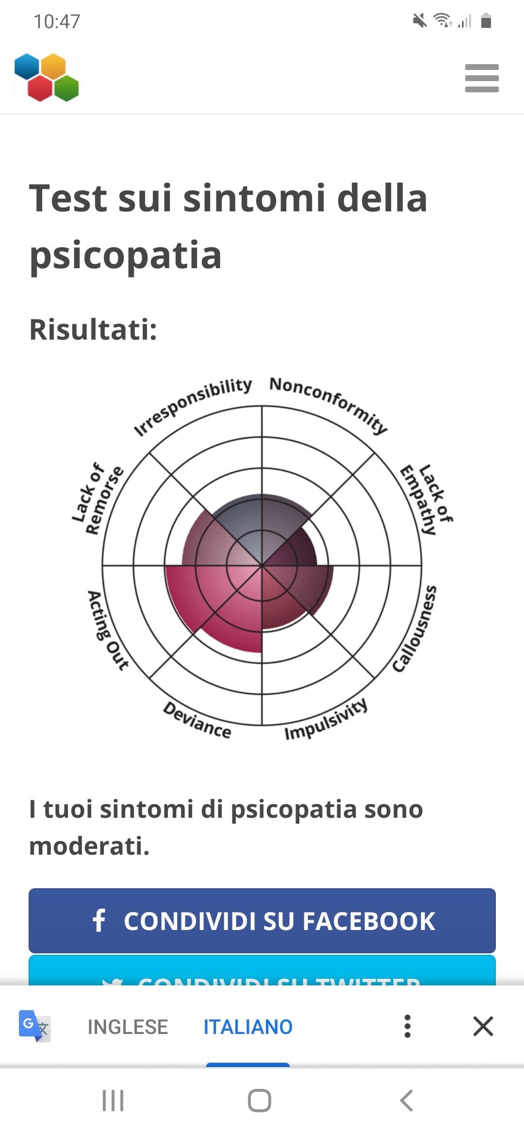 Almeno non ho mancanza di empatia