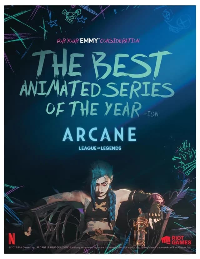 OH SI ARCANE HA VINTO L'EMMY COME BEST OUSTANDING ANIMATED PROGRAM(aka migliore serie d'animazione)