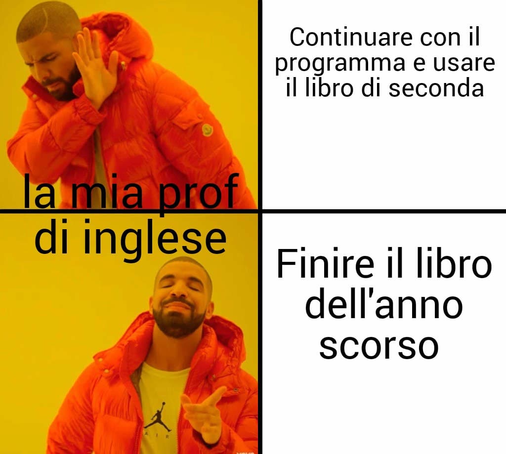 E siamo a fine anno. C'ha fatto comprare il libro per niente