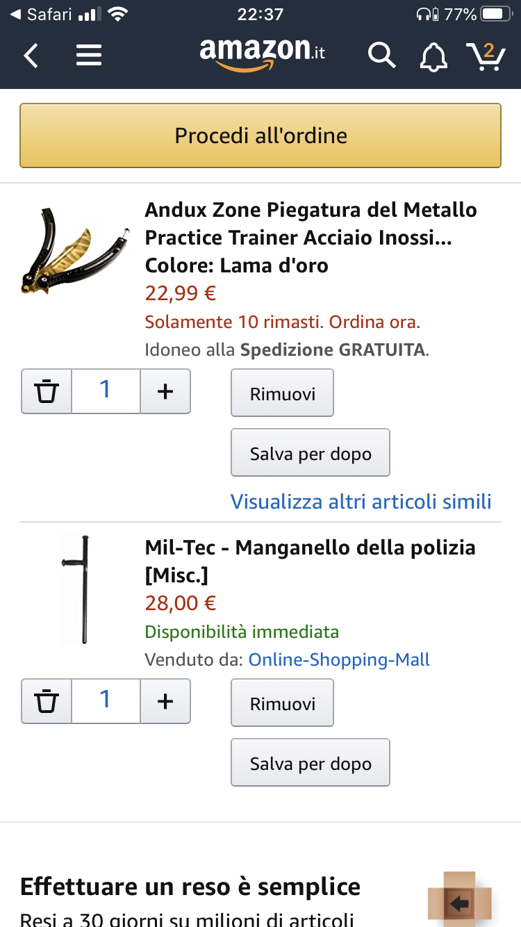 “Andrea perché spendi cosi tanti soldi su amazon?”