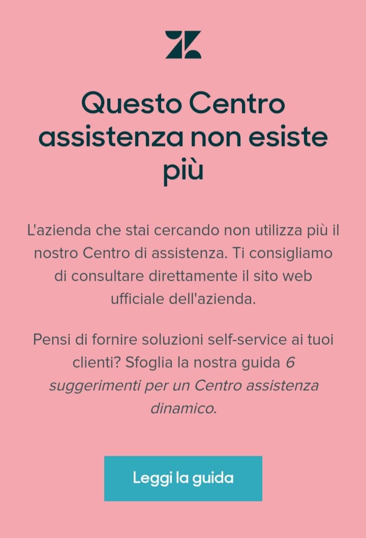 Seriamente non esiste neanche più io centro di assistenza?