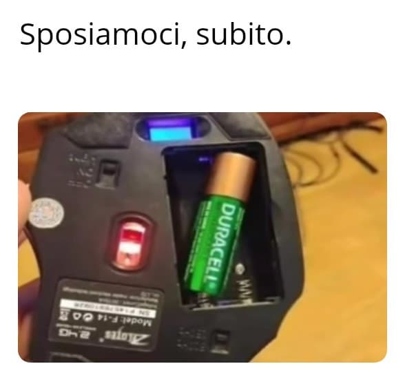 Adesso lo faccio con il telecomando 