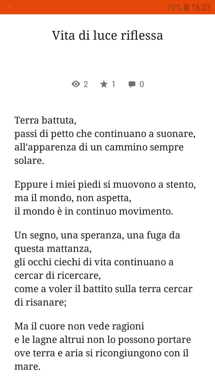 Altra mia poesia, pubblicata su Wattpad