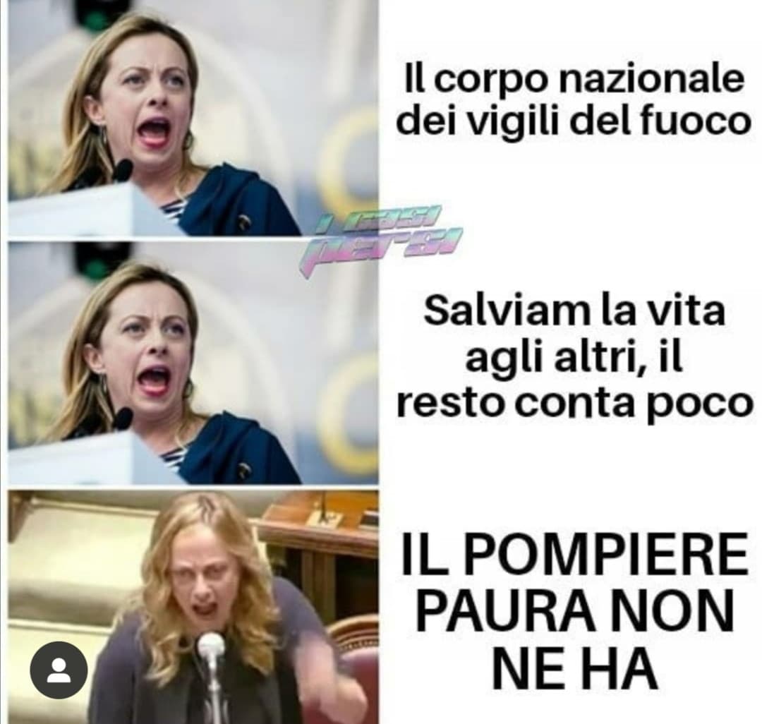 IL POMPIERE PAURA NON NE HAAAA