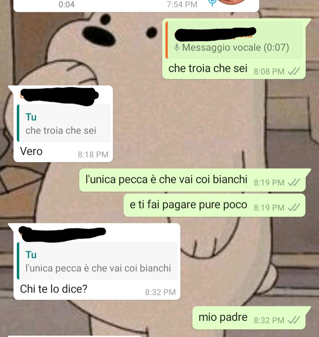 eh nulla volevo condividere questa chicca partorita dalla mia mente, dico solo che la mia amica è rimasta sconvolta hahahahha