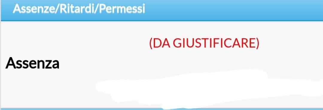 È la TERZA assenza ingiustificata che prendo quest'anno, tutte le volte ero in presenza e al primo banco.