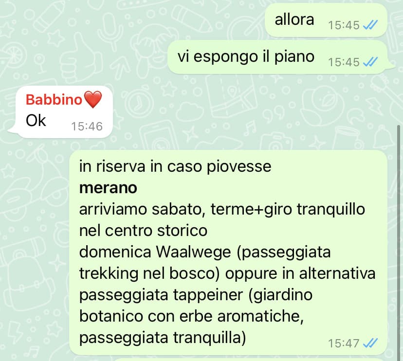 non la mia famiglia sottomessa alla mia ossessione per il controllo 