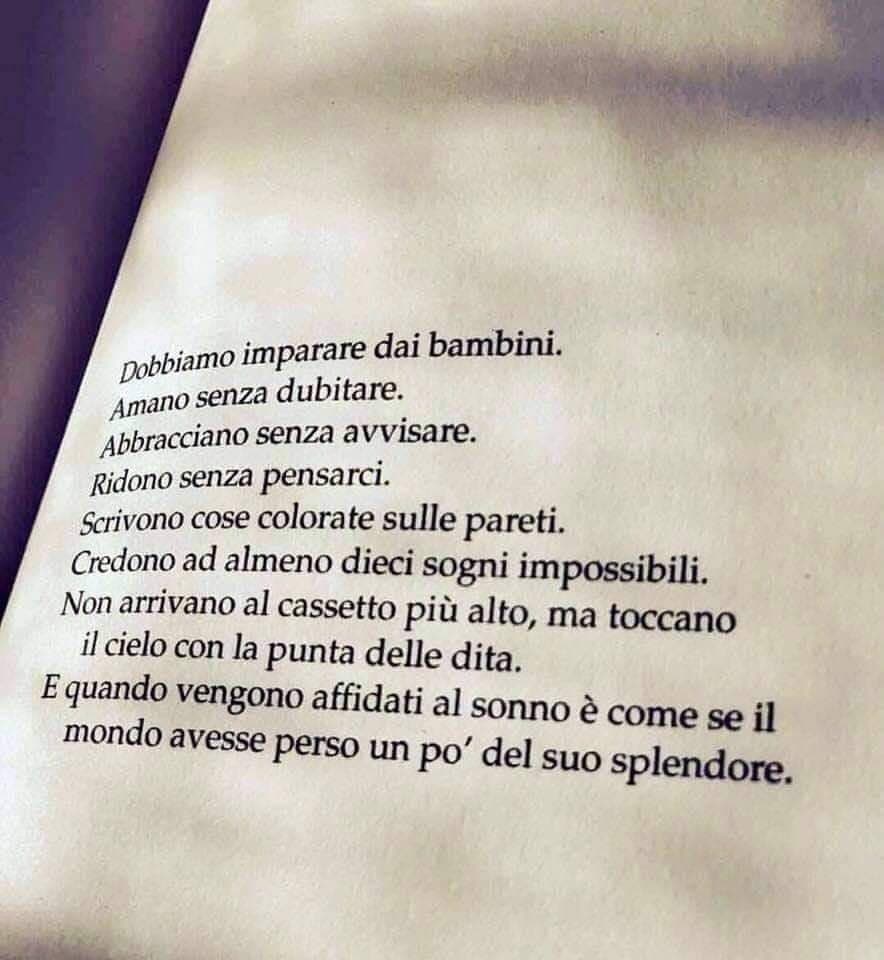 L'infanzia è la cosa più bella del mondo 