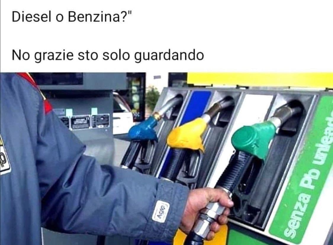 Prossima volta che dovrò fare il pieno alla moto ed il benzinaio verrà a chiedere quanto fare...risponderò così,?