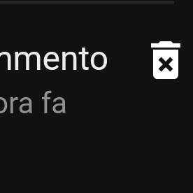 o è una cosa nuova o non ho mai notato il cestino per eliminare le notifiche 