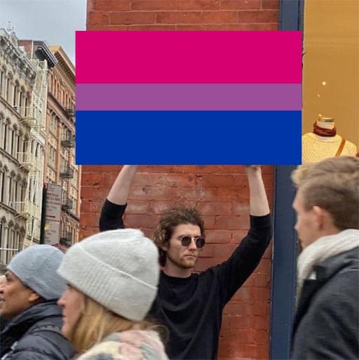 Ma TORNIAMO ALLE COSE POSITIVO TIPO LA MIA COTTA PER LA BISEXUAL FLAG TANTO MICA MI È PESATO NO NO NON ME LA SONO PRESA AFFATTO SONO FORTE IO LI AMMAZZO NEL SONNO CAZZO ?