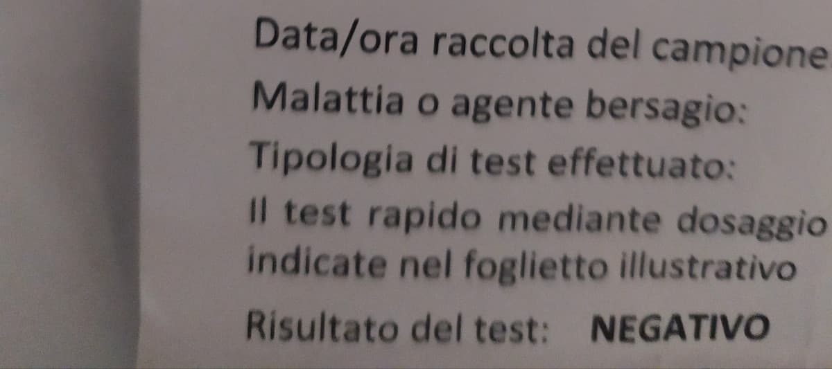 Dopo 15 giorni, finalmente questa gioia 