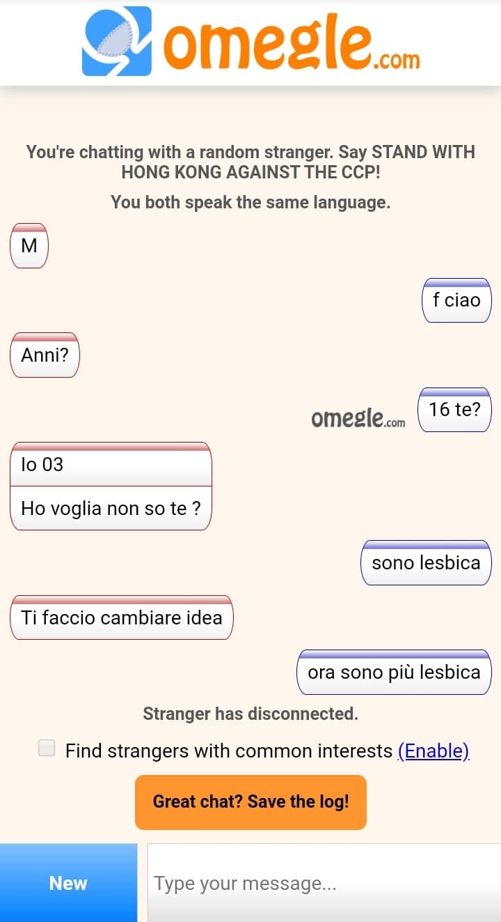 passo troppo tempo su omegle, ma è uno spasso