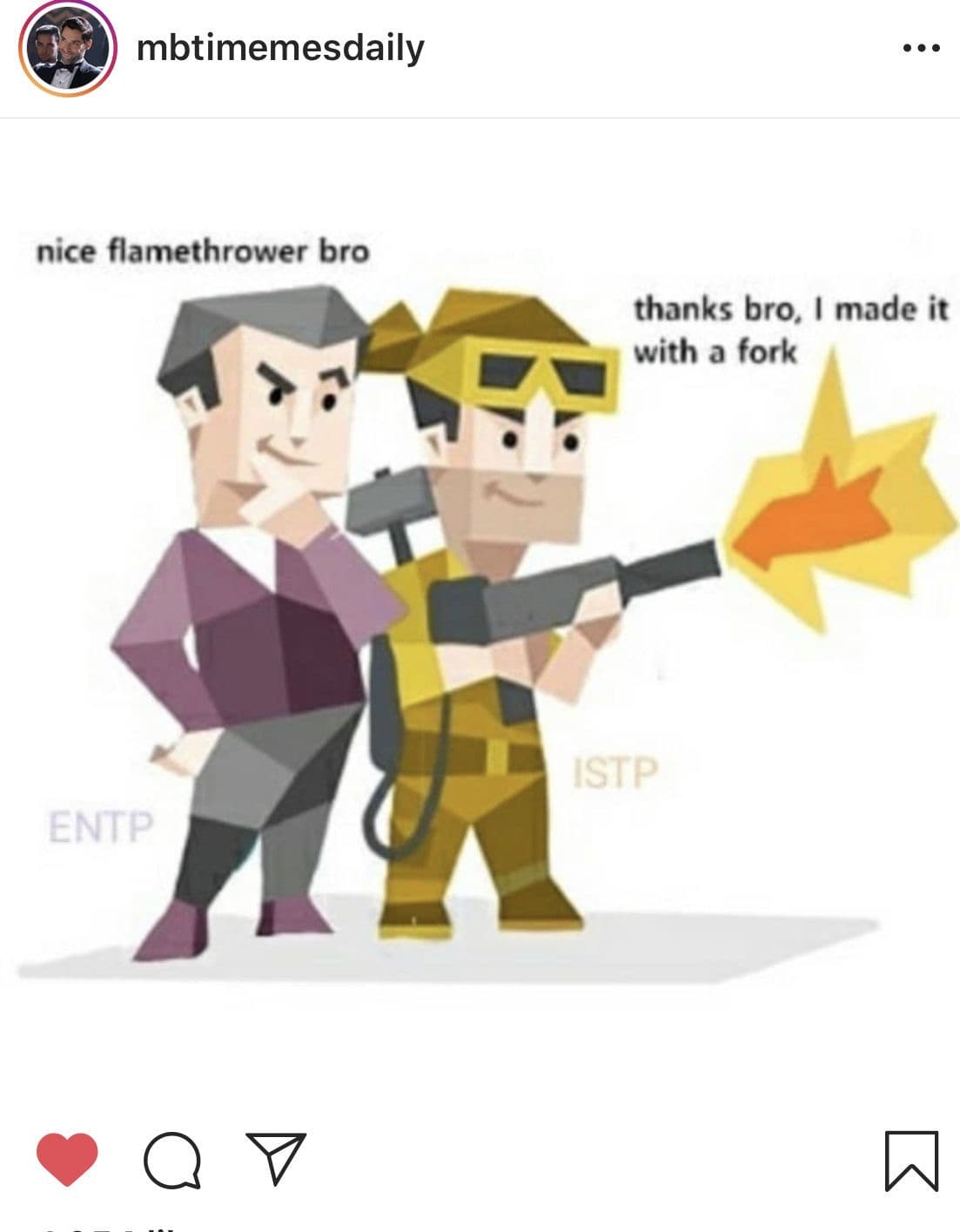 i believe in intp, istp, entp, estp, estj, esfj, enfj supremacy