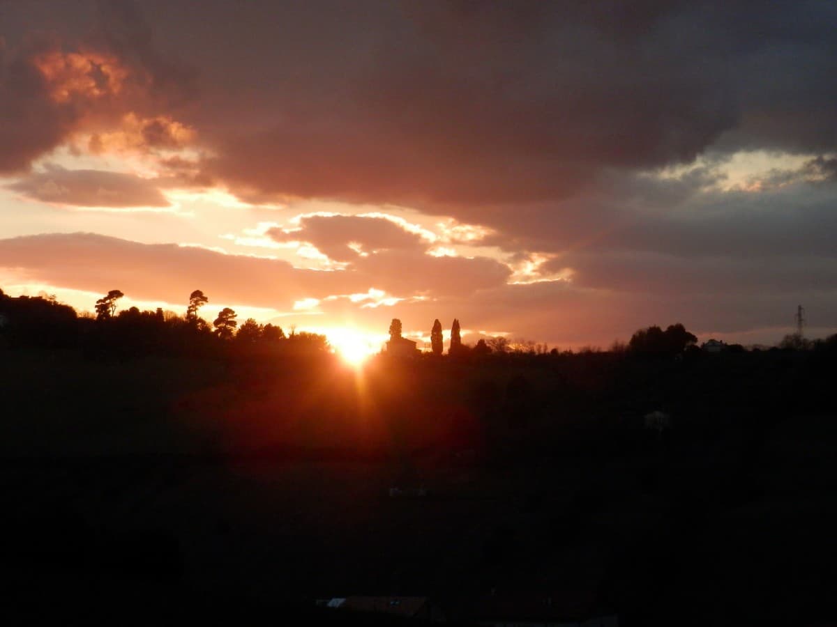 TRAMONTO IN CAMPAGNA