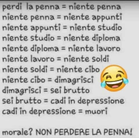 ??? Avere una penna=vivere