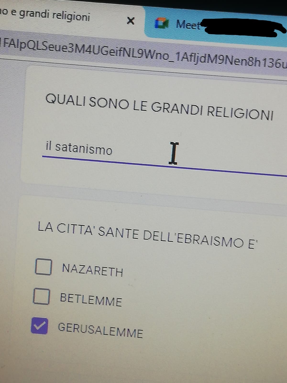 VIVA SATANA, È LUI CHE CI TIENE LIBERI 