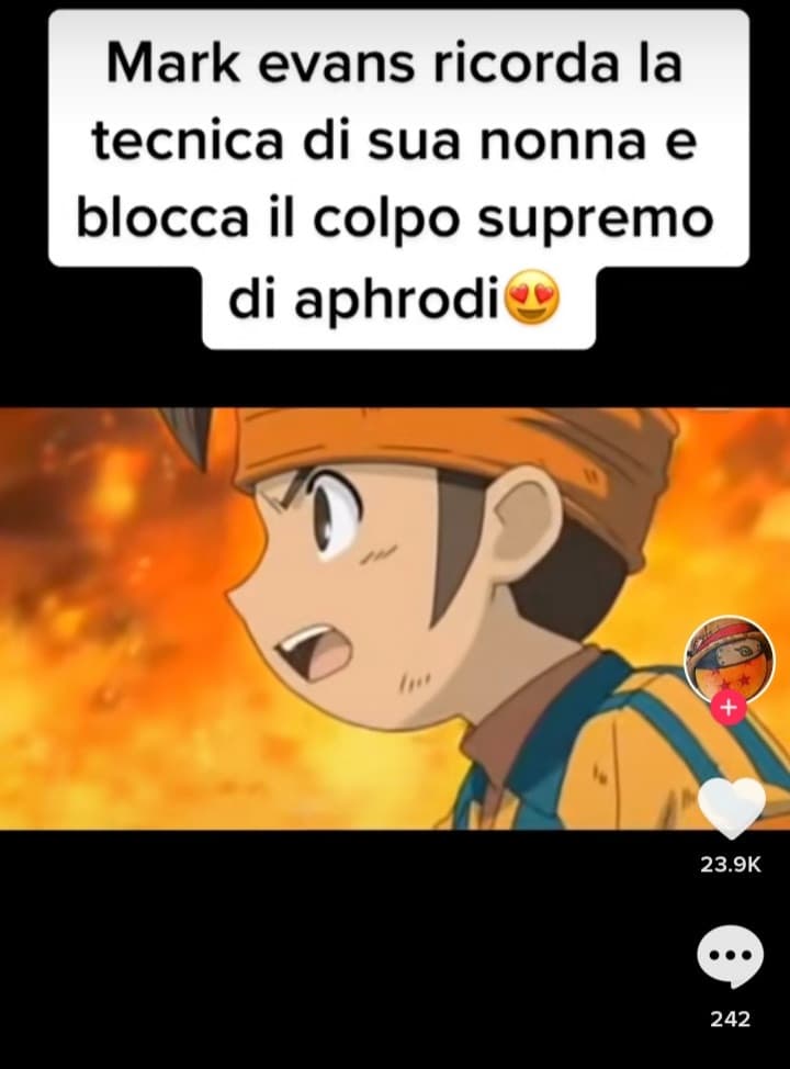 Non ho mai visto inazuma eleven (solo qualche episodio random da piccolo), ma vedendo degli spezzoni su tiktok mi sembra solo un cringe assurdo. 