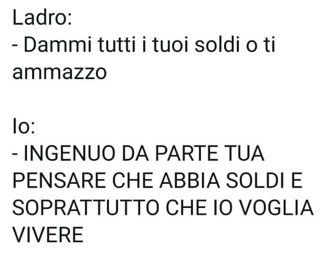 Wow ma sta parlando di me ahah