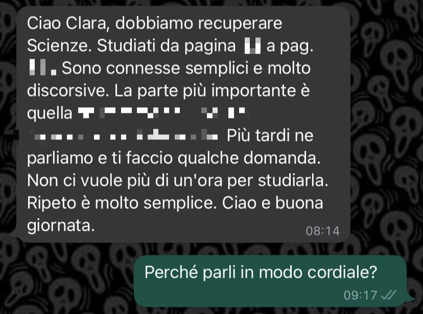 Ed ecco che le mie vacanze natalizie si trasformano in giorni dove prendo ripetizioni❤️. Da mio padre. Mio padre. A volte mi chiedo come faccia a sopportarmi, ma poi mi ricordo che in realtà sclera 24h su 24.