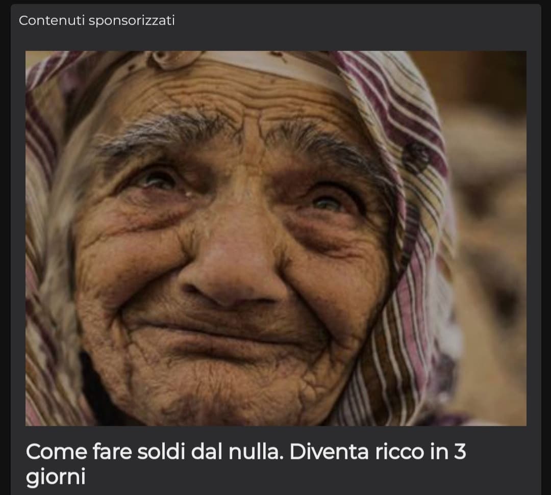 Trovo questa pubblicità alquanto disturbante ???