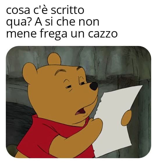 Non è riferito a nessuno ma mi annoiavo