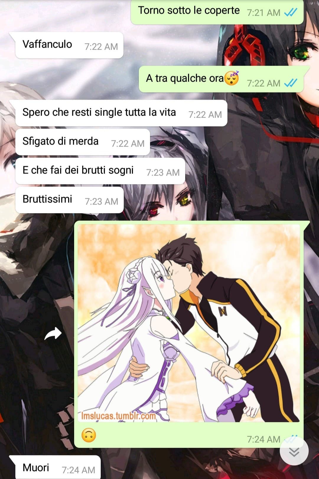 Quando la tua amica é più otaku di te e approfitti dei suoi punti deboli?