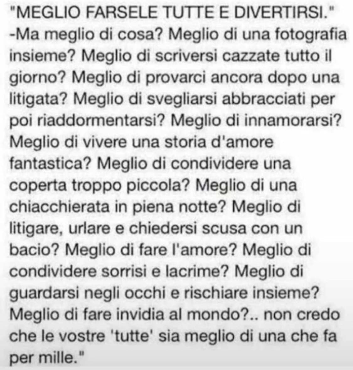 Poi andate con quello che lo appoggia a tutte in discoteca e cambia più tipe che boxer 