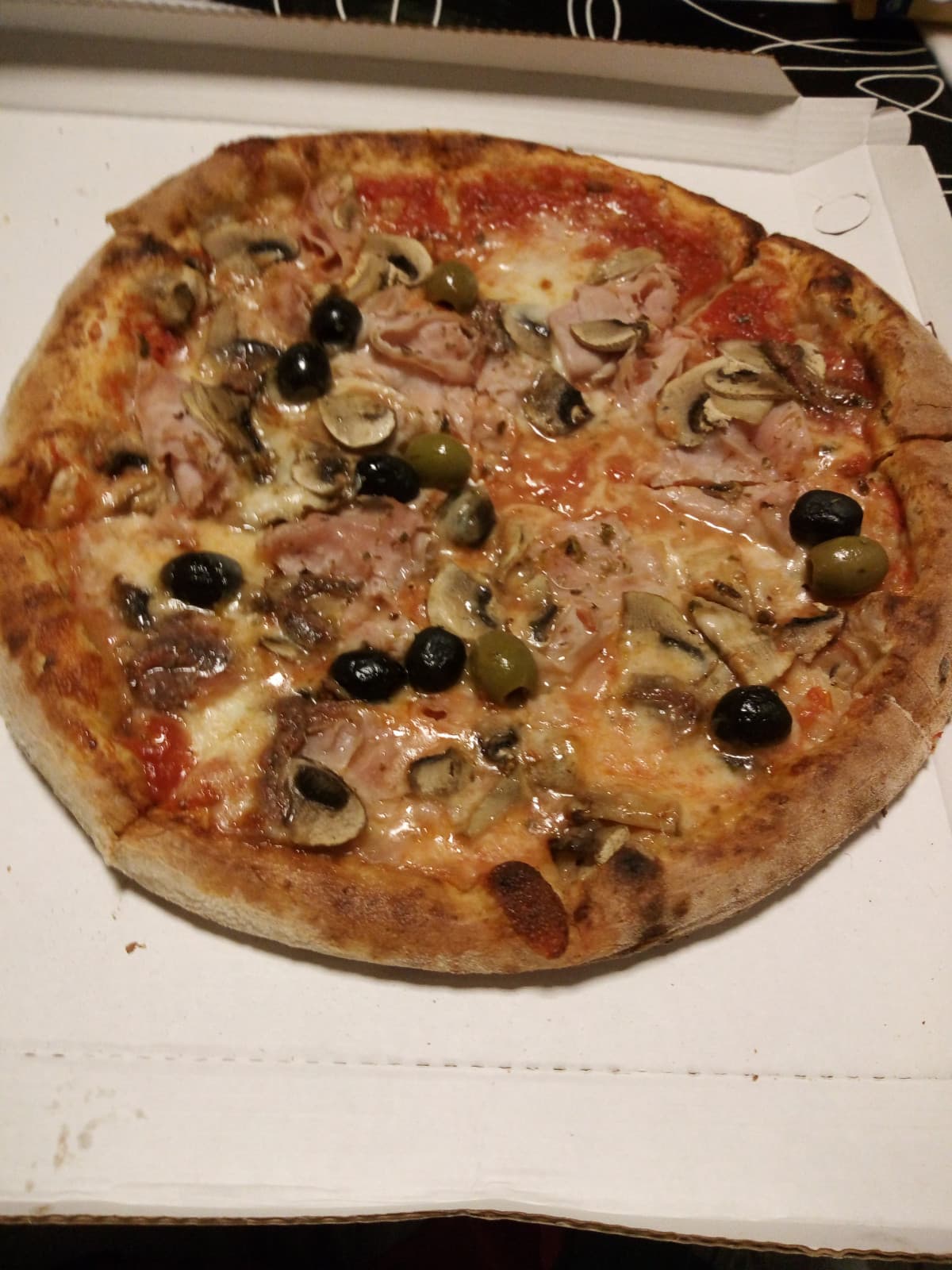 Questa sera al lavoro pizza 