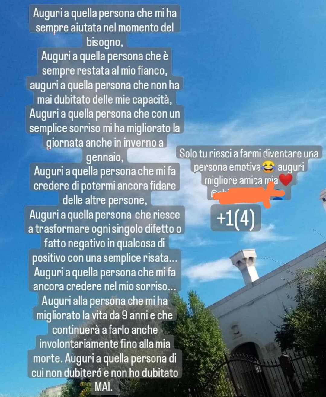 miha davvero rotto le palle. sono io il suo migliore amico. a me non scriveva tutte ste cazzate per il compleanno.  ora se la sta anche prendendo con me perché ho detto la mia opinione. che se ne andasse a fanculo, come se non avessi anche io i miei proble