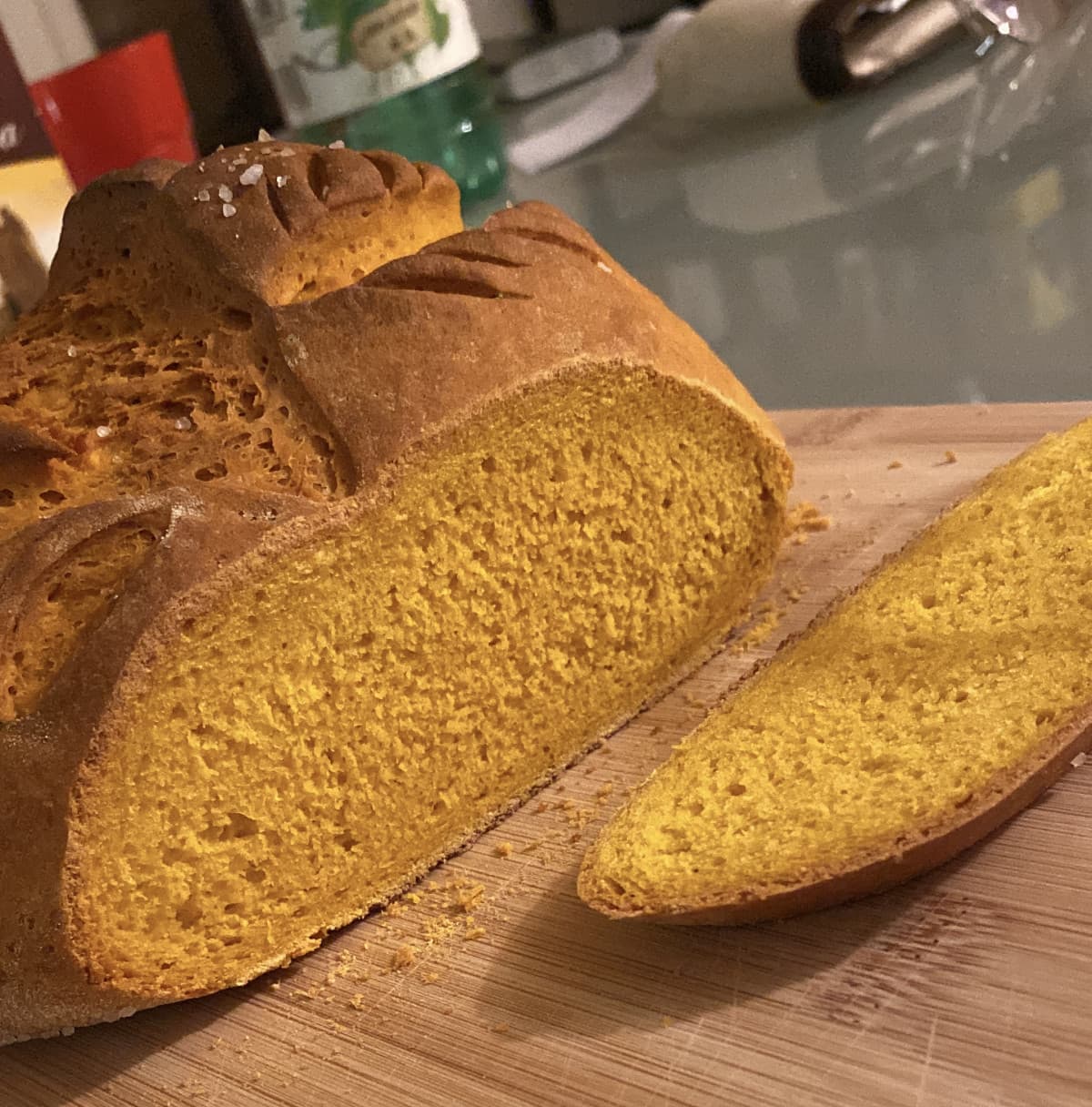 Il pane alla zucca fatto in casa da moi è valido per la sfida food porn?