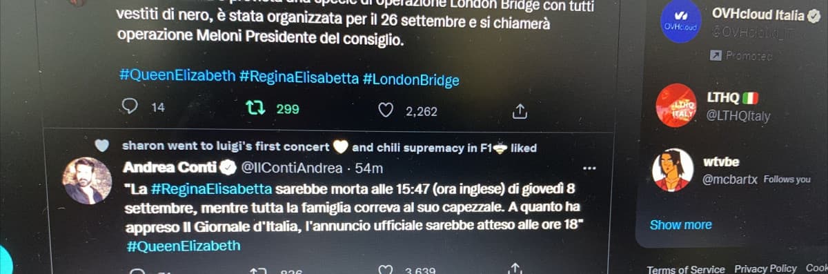 The London bridge is down 