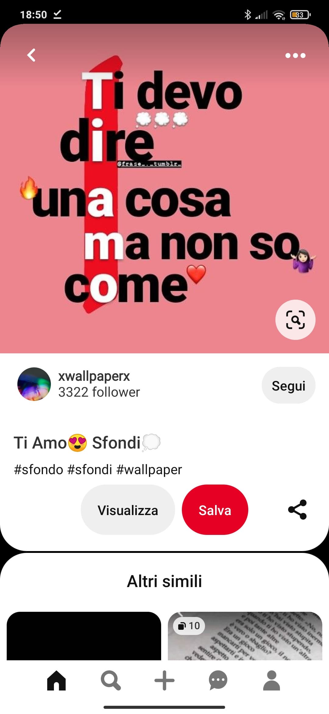 Viva Pinterest e le immagini cringe che mi propone 