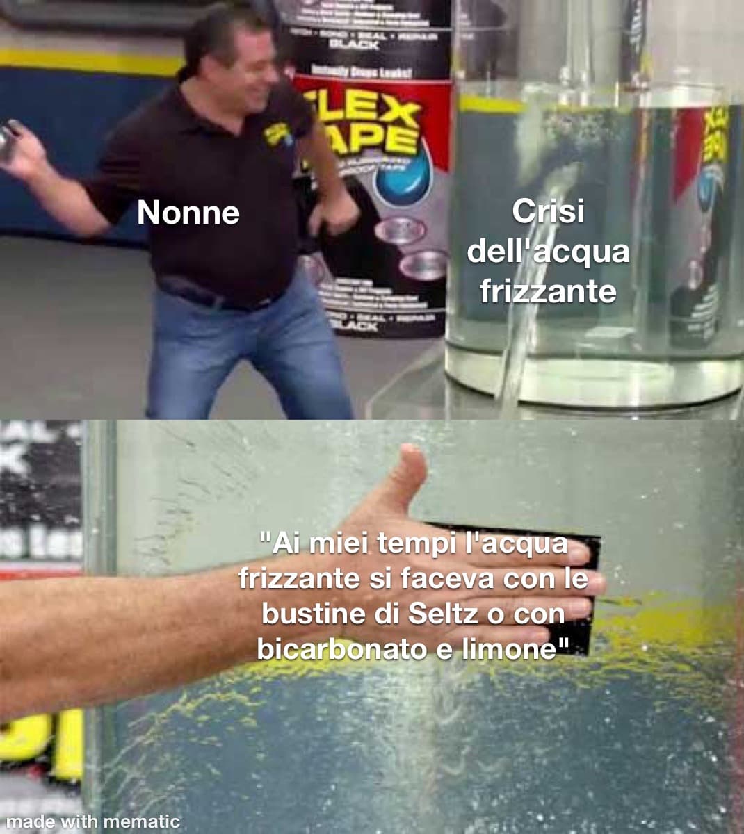 Alzi la mano chi non ha mai fatto l'acqua frizzante a casa della nonna con le bustine di seltz 