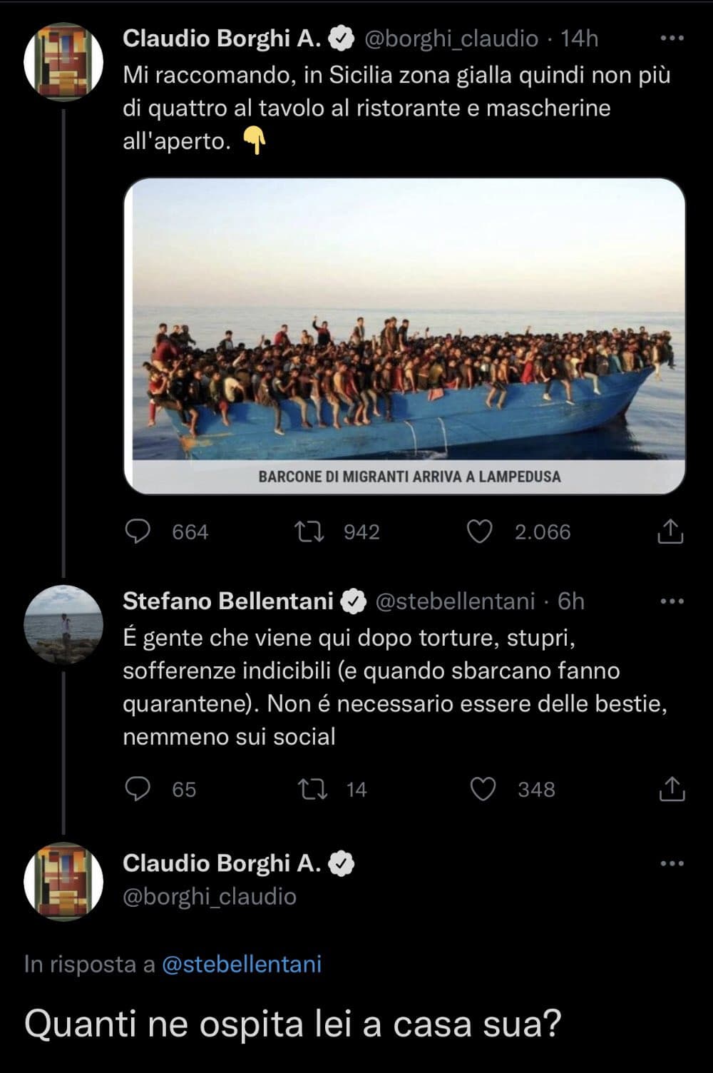 Cervello: ok Borghi, pensa ad una argomentazione convincente- Borghi: QuAnTi nE HosPiTi lEi aH CaSa suA?! 