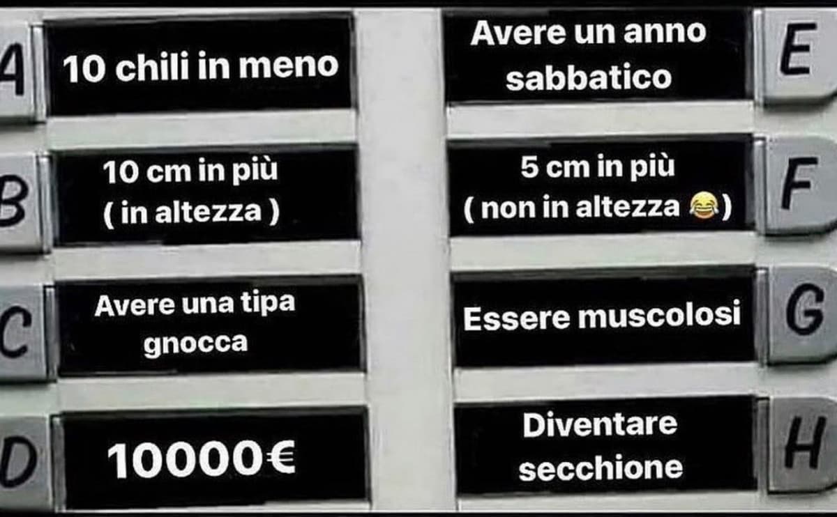 Quale campanello bussate? (Facciamo un massimo di 2)