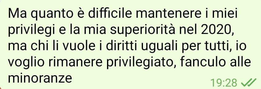 Ecco come sembrate quando dite che essere etero, bianchi etcc... è difficile oggi