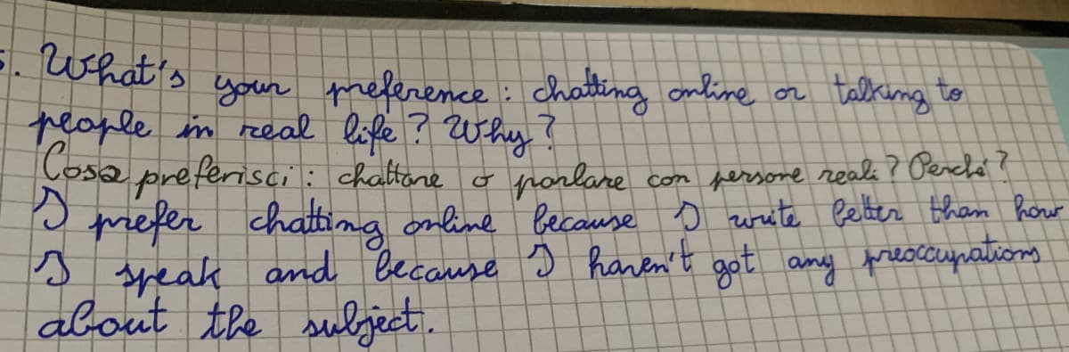 Qualcuno messo come me? (Se volete traduco nei commenti, è così perché è un compito di inglese)