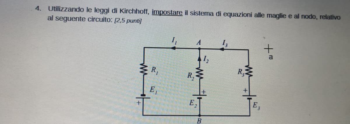 Non vi metto gli esercizi su kirchoff-cit quel pelato di merda del mio prof