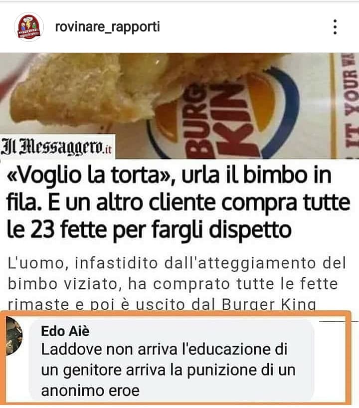 Da prendere come esempio ?