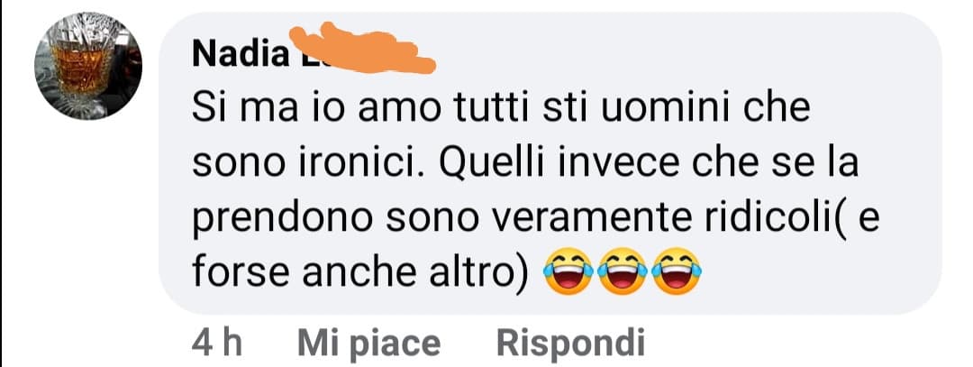 HIHIHIHIHIHIHI stanno prendendo per il culo un uomo, dunque si può fare 