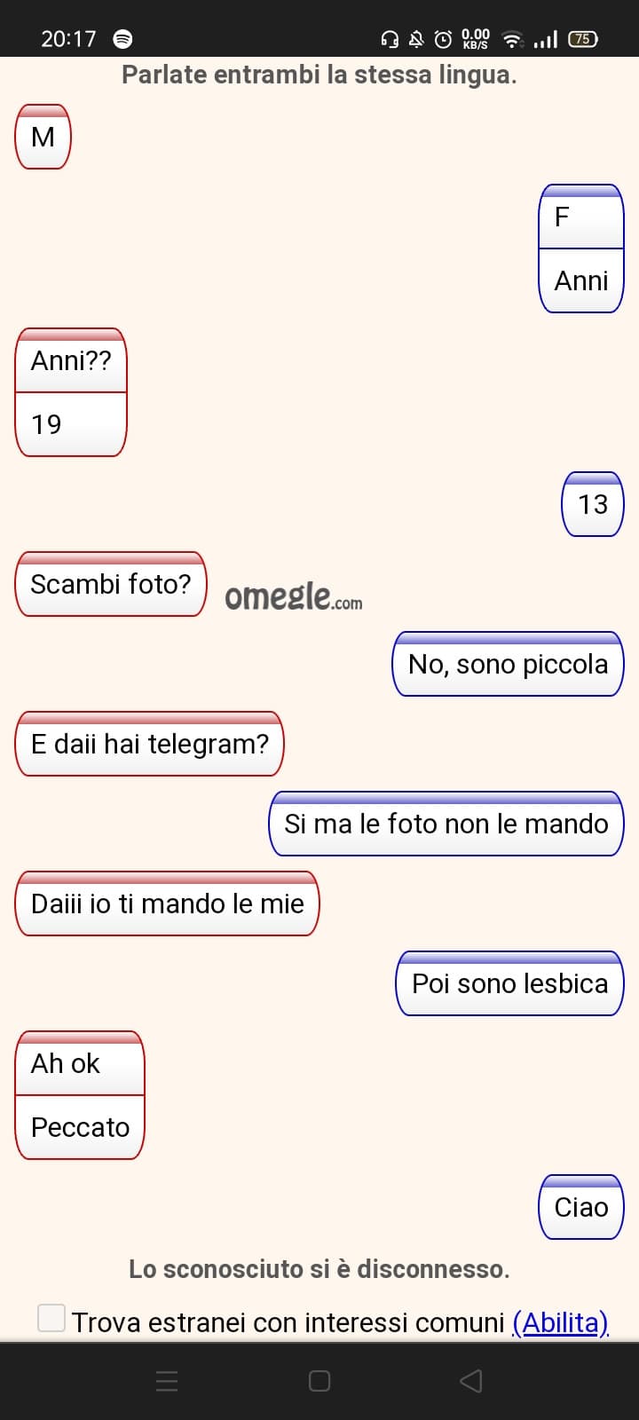 Lo schifo che fanno certe persone... Ovviamente non ho 13 anni, era solo una specie di esperimento 