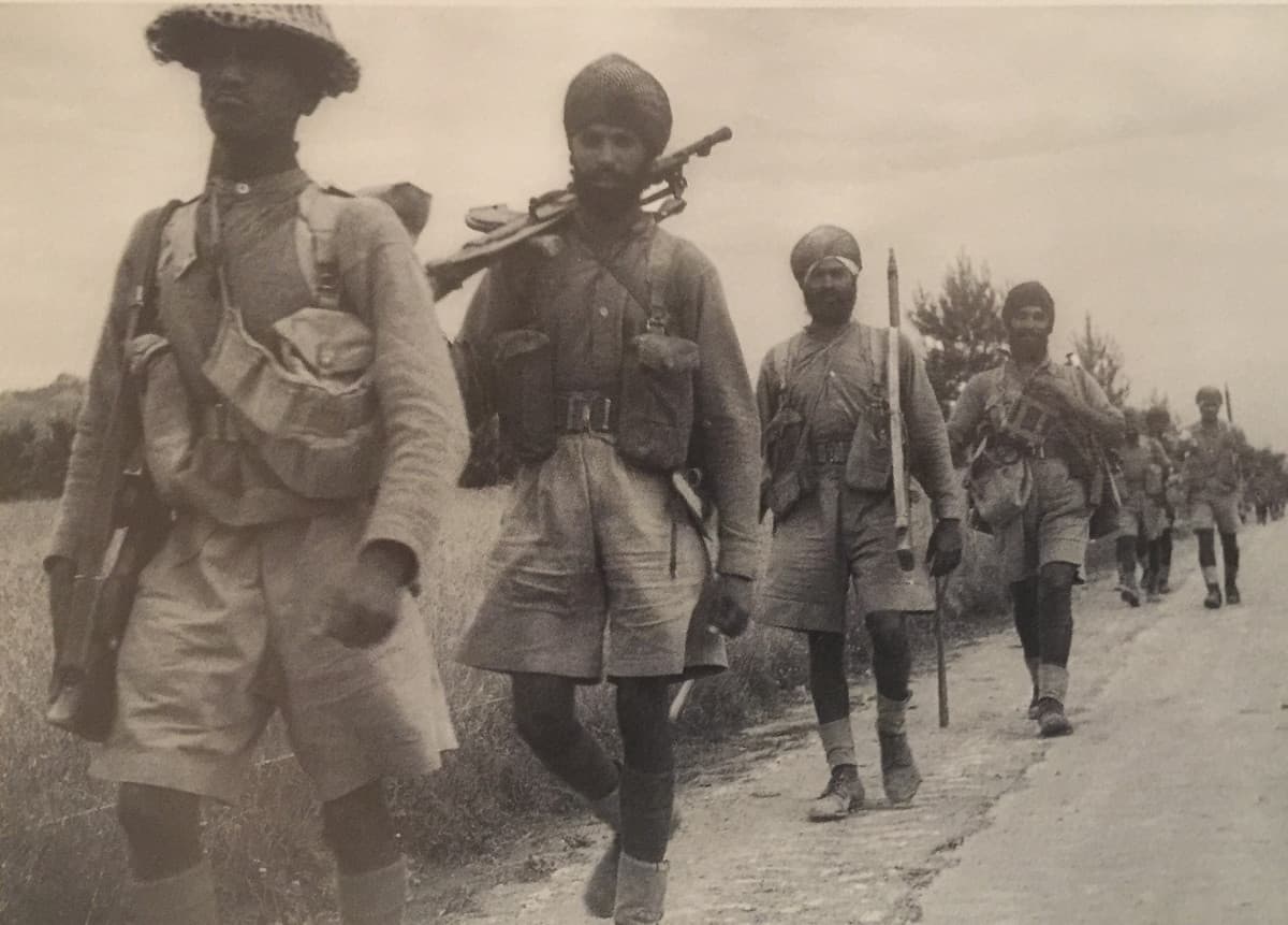 Soldati indiani durante la campagna di Italia